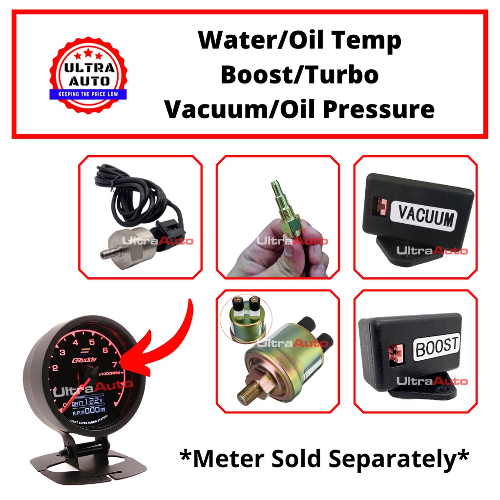 (Sensor Only) Water Oil Temperature Boost Turbo Vacuum Oil Pressure ...