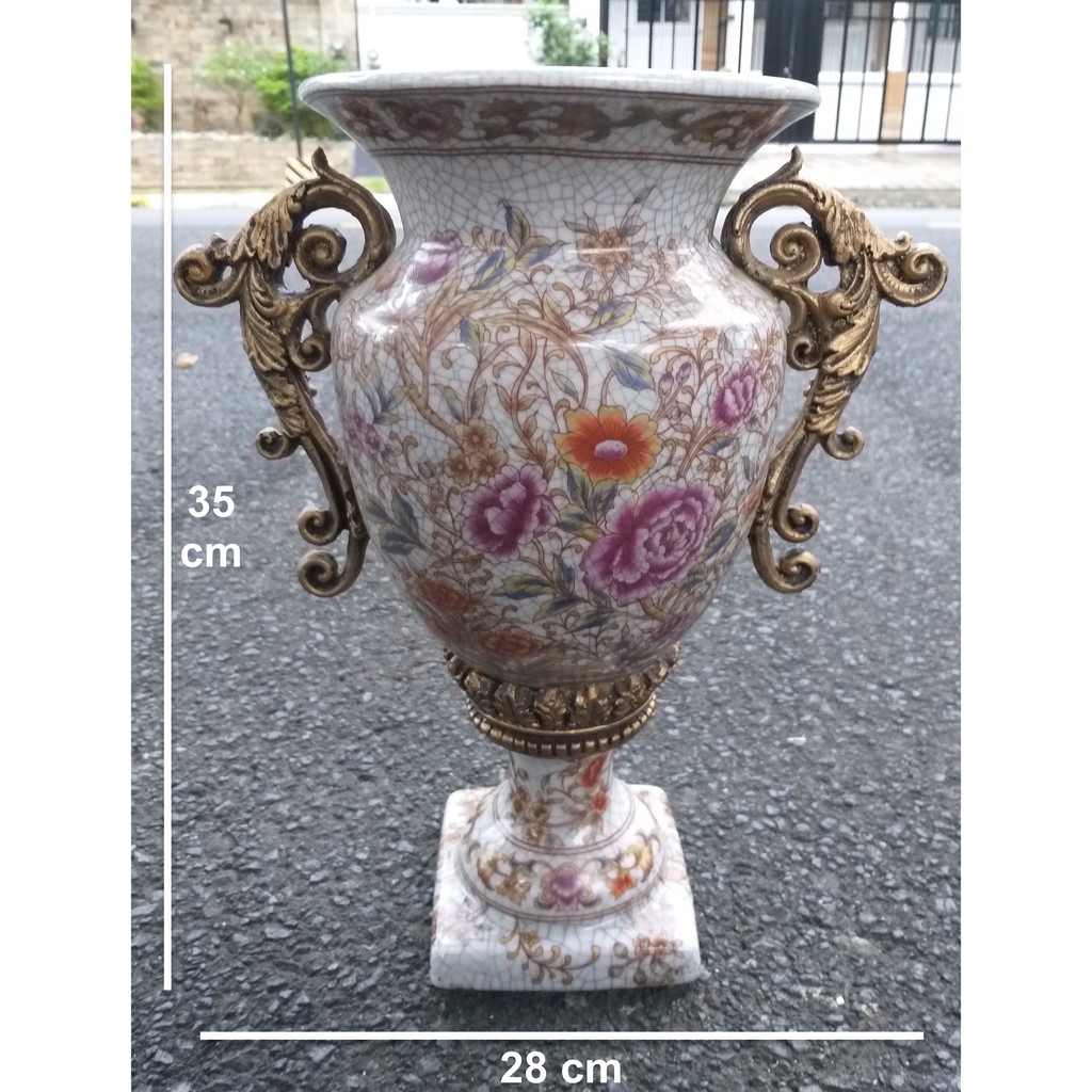 Porcelain Vase Trophy Flower Design Shopee Philippines