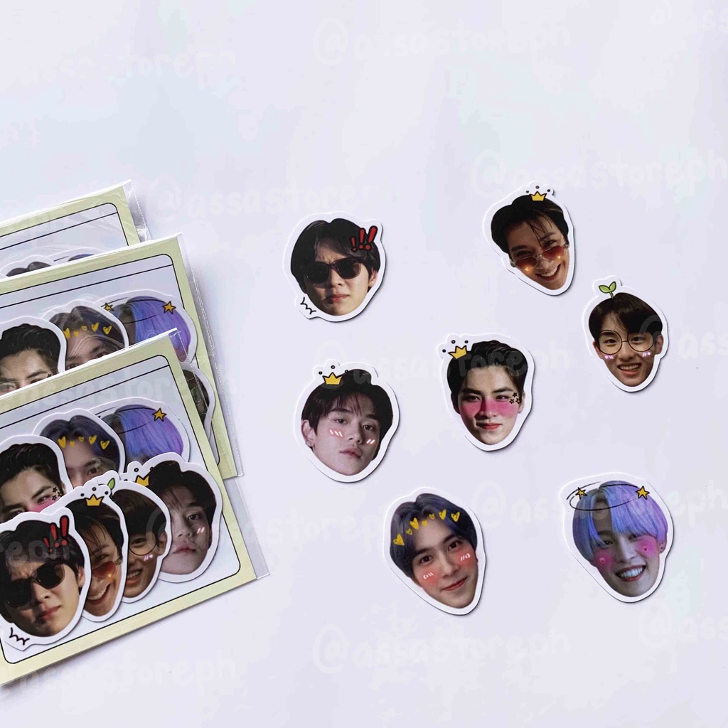 NCT WAYV Cute Bubble Head Sticker Pack Waterproof | Assastoreph ...