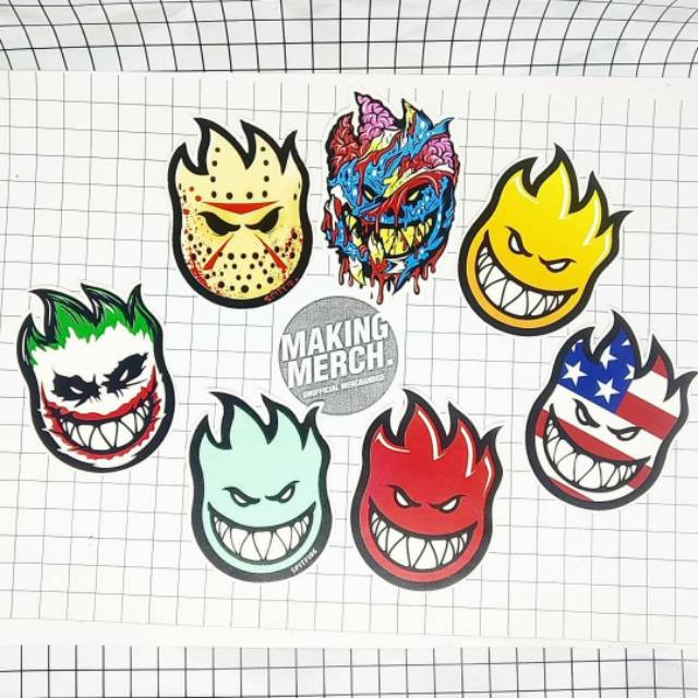 Spitfire Skateboard Stickers | Shopee Philippines