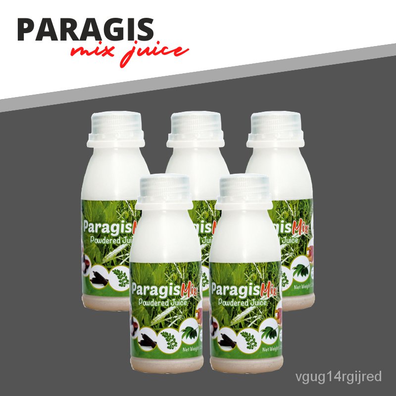 5 Bottles Original Paragis Mix Powder Juice Herbal Drink with Japanese