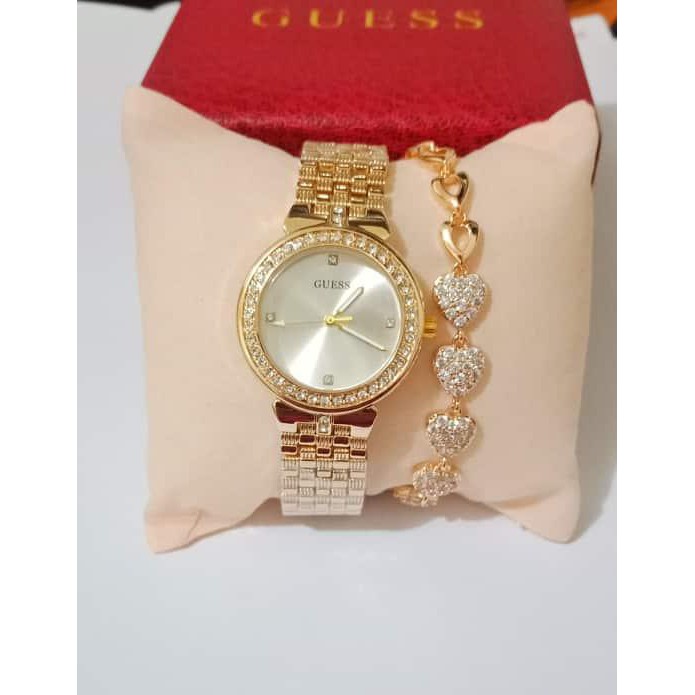 Guess watch with discount bracelet