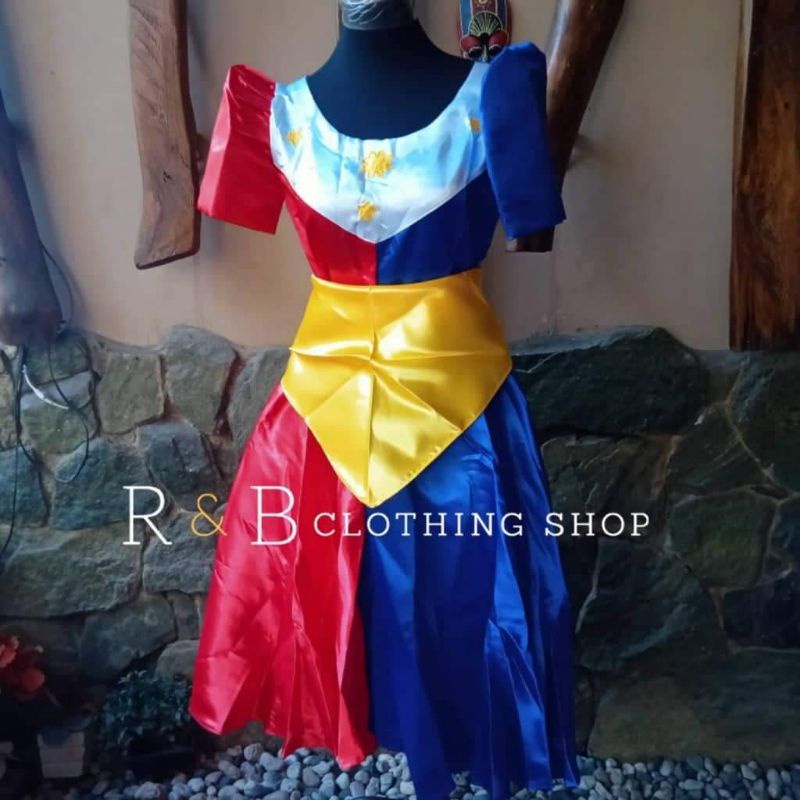 Filipiniana dress flag design hotsell