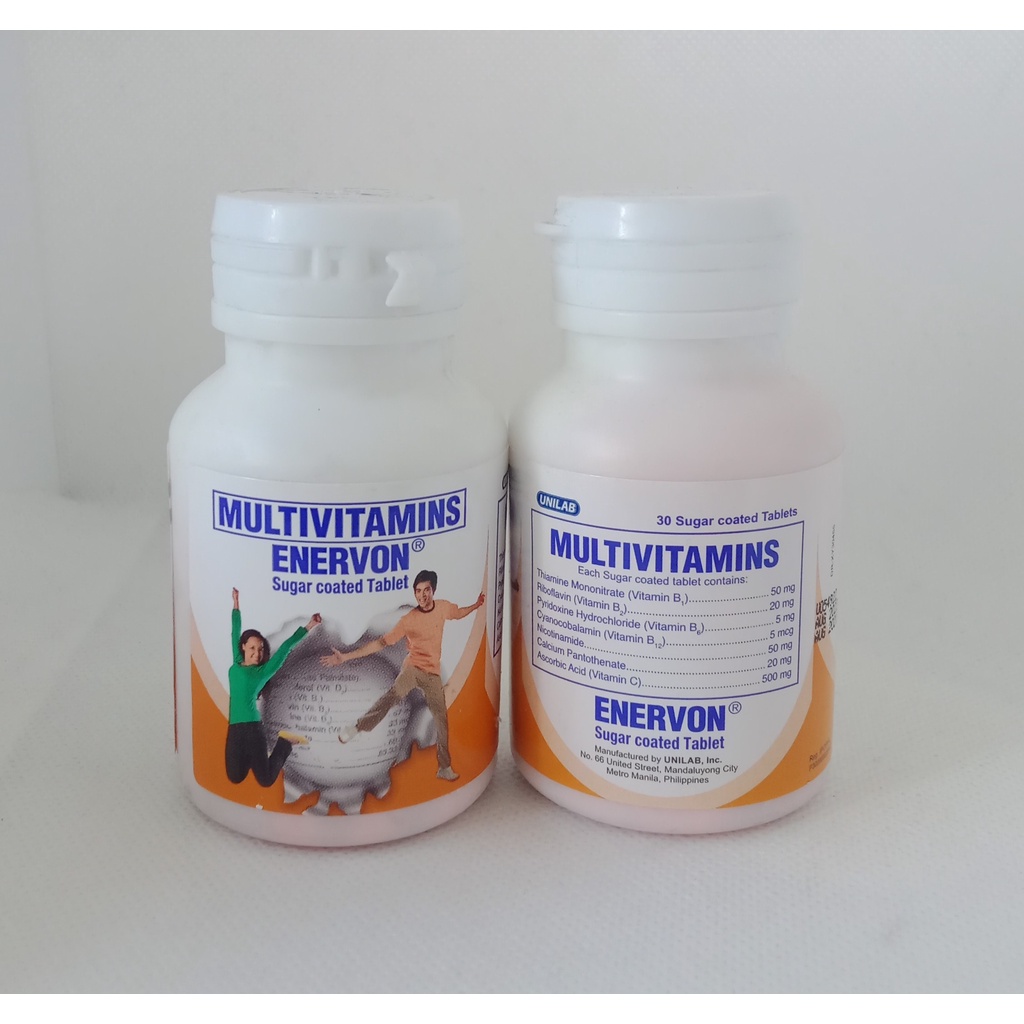 ENERVON (MULTIVITAMINS) TABLET 30"s Shopee Philippines
