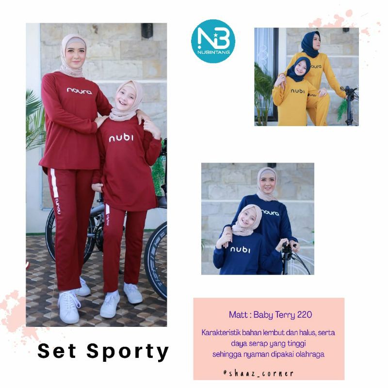 Nubi NOURA SPORTY SET || Photo Sliding | Shopee Philippines