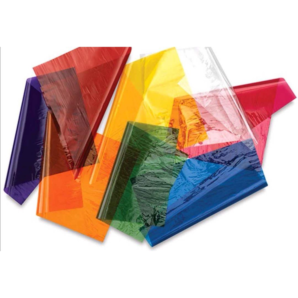 COLORED PLASTIC CELLOPHANE FOR GIFT WRAPPING, CANDY WRAPPING PLASTIC 