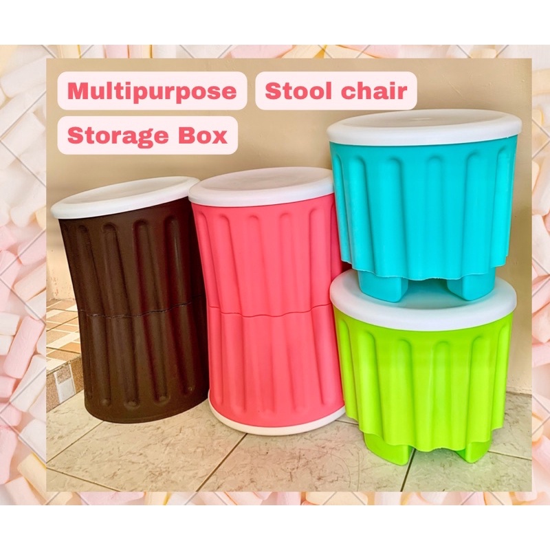 [FAST SHIPMENT] Stackable Multipurpose Storage box Chair stool