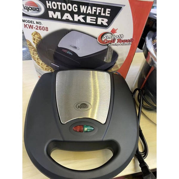 Original Kyowa Hotdog Waffle Maker Pan(Black) Easy Clean, Nonstick