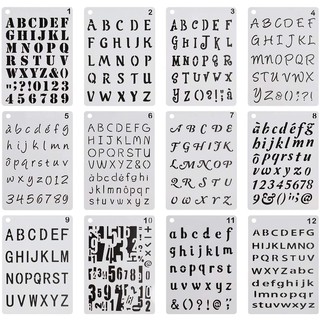 Alphabet Number Stencils 4 Inch 26 Pack Letters Numbers Stencil Templates