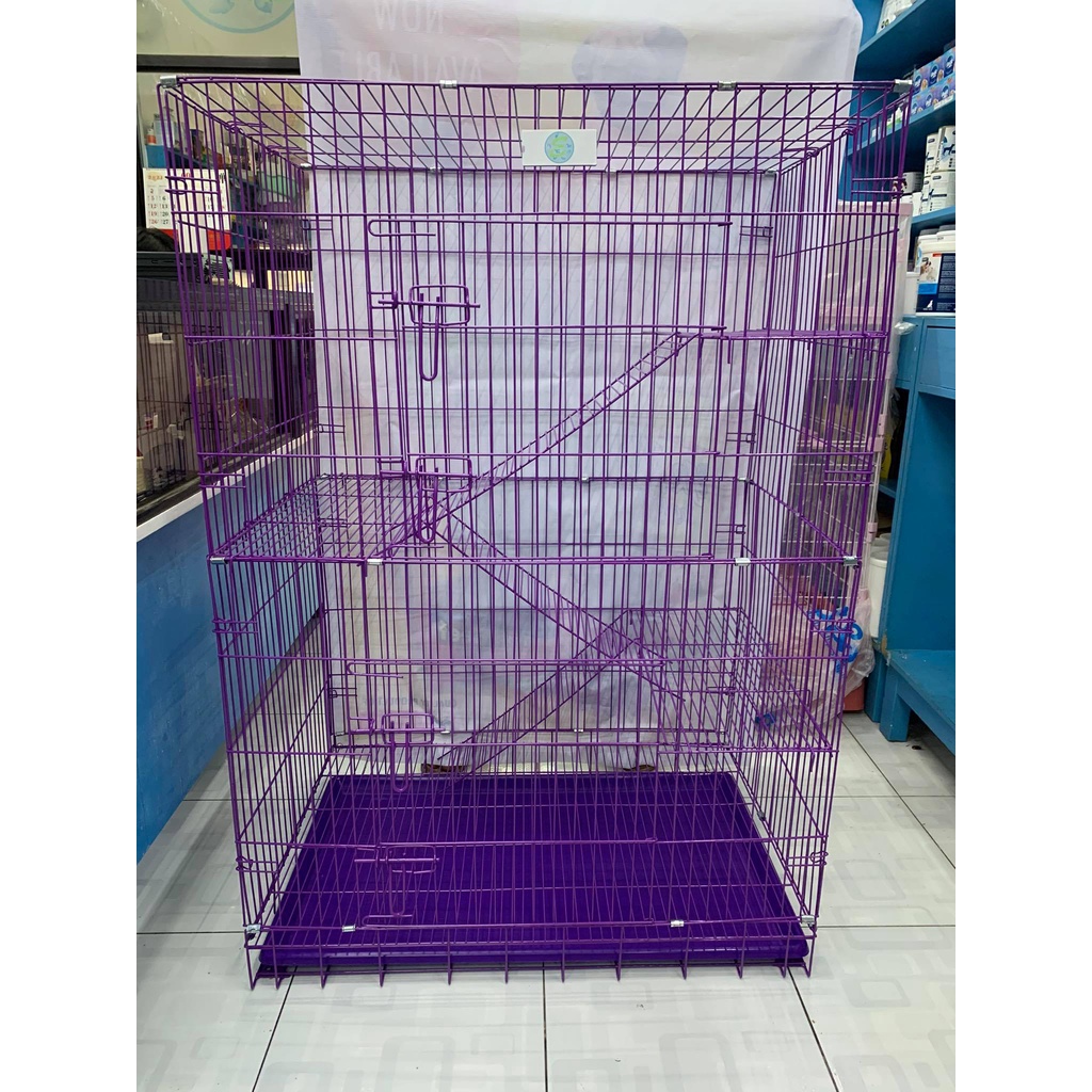 Foldable Cat Cage 4 Tier