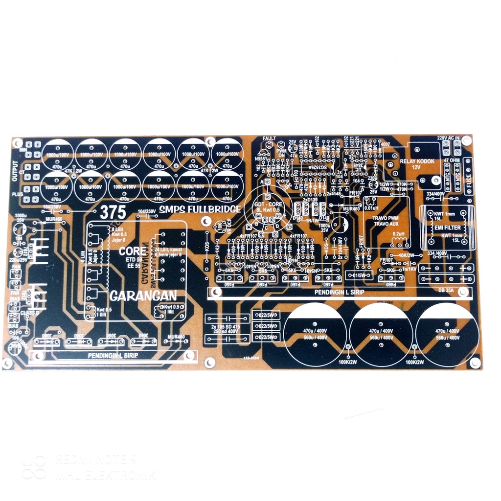 Pcb SMPS FULLBRIDGE Type 375 | Shopee Philippines