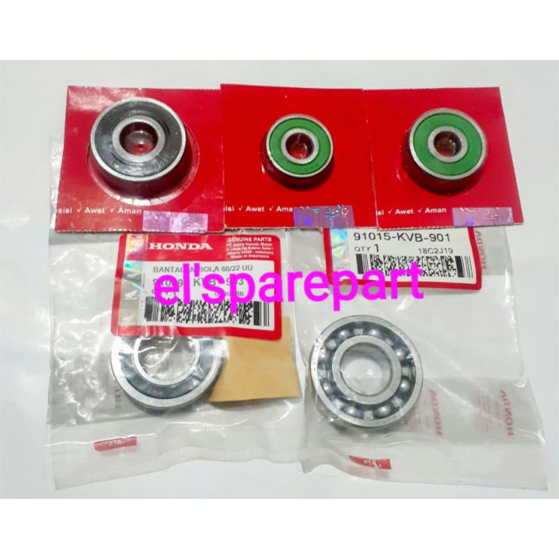 Lava Bearing gearbox beat fi pop Axle Ratio vario 110 spacy genio street deluxe (5Pcs) Shopee