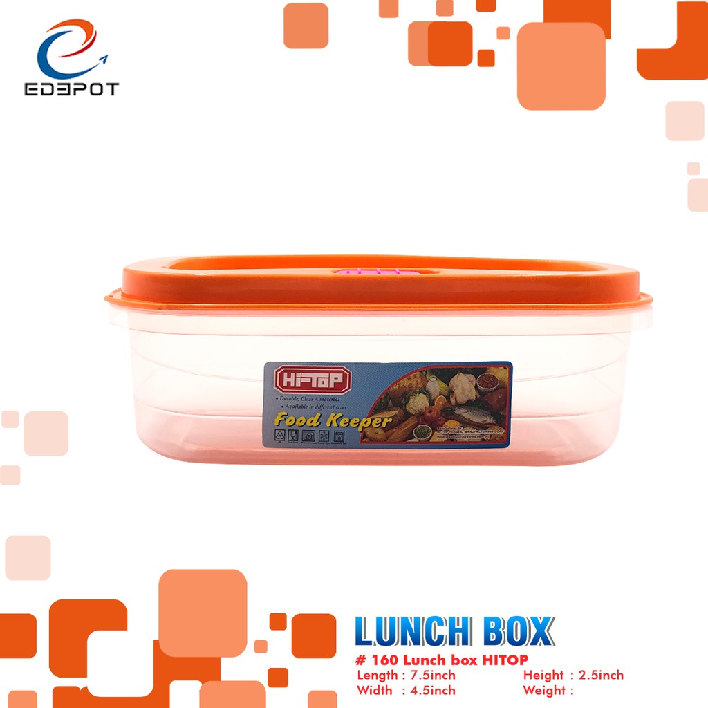 Plastic Storage Food Keeper LUNCHBOX High Quality Durable Shopee