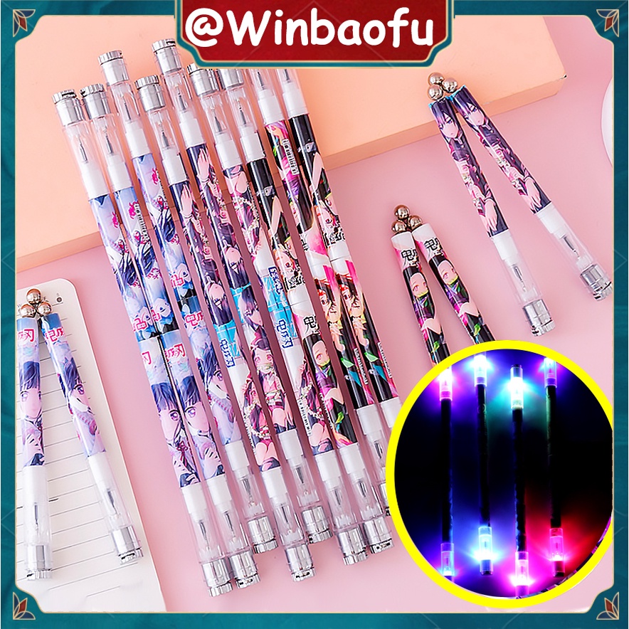 Lighting Spinning Pen Balance Pen Oily Pen Student's Rotating Pen ...