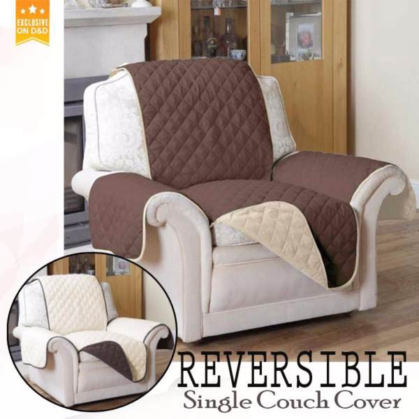 KST Reversible Couch Coat Sofa Cover Single ( Recliner ) | Shopee ...