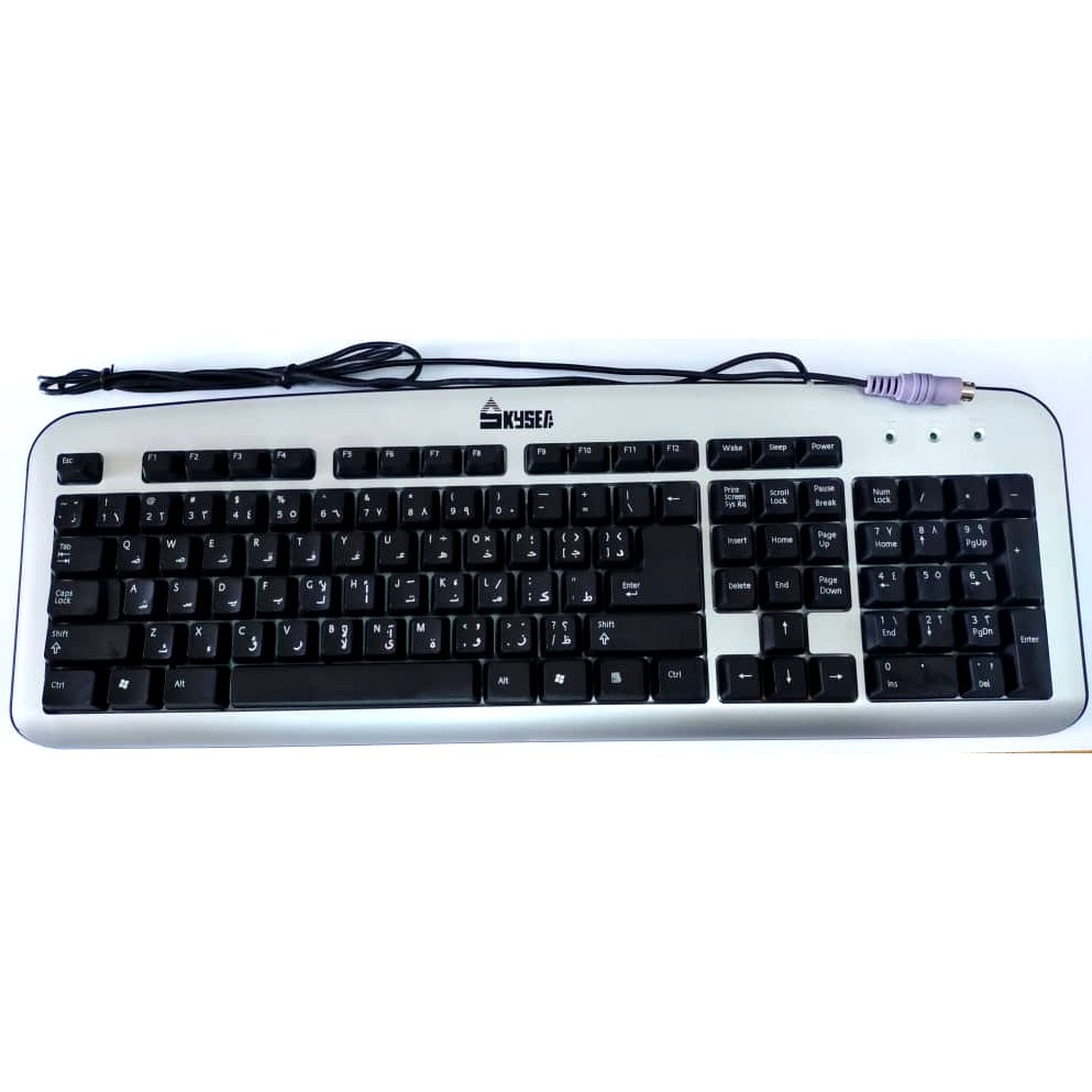 Jawi / Arabic/ English Silent Waterproof Office Business PS2 USB ...