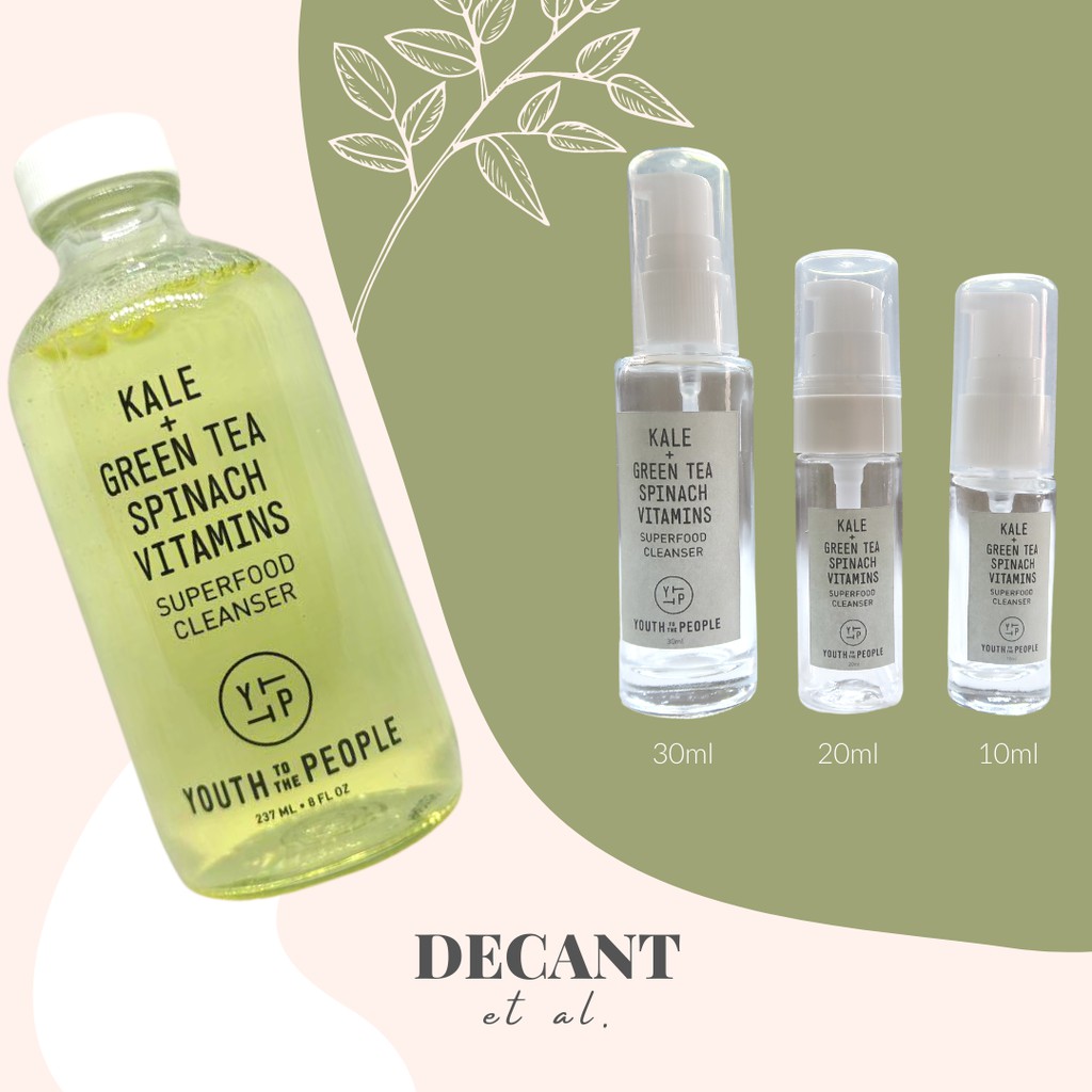 Youth To The People Kale + Green Tea Spinach Vitamins Superfood Cleanser Decant Shopee Philippines