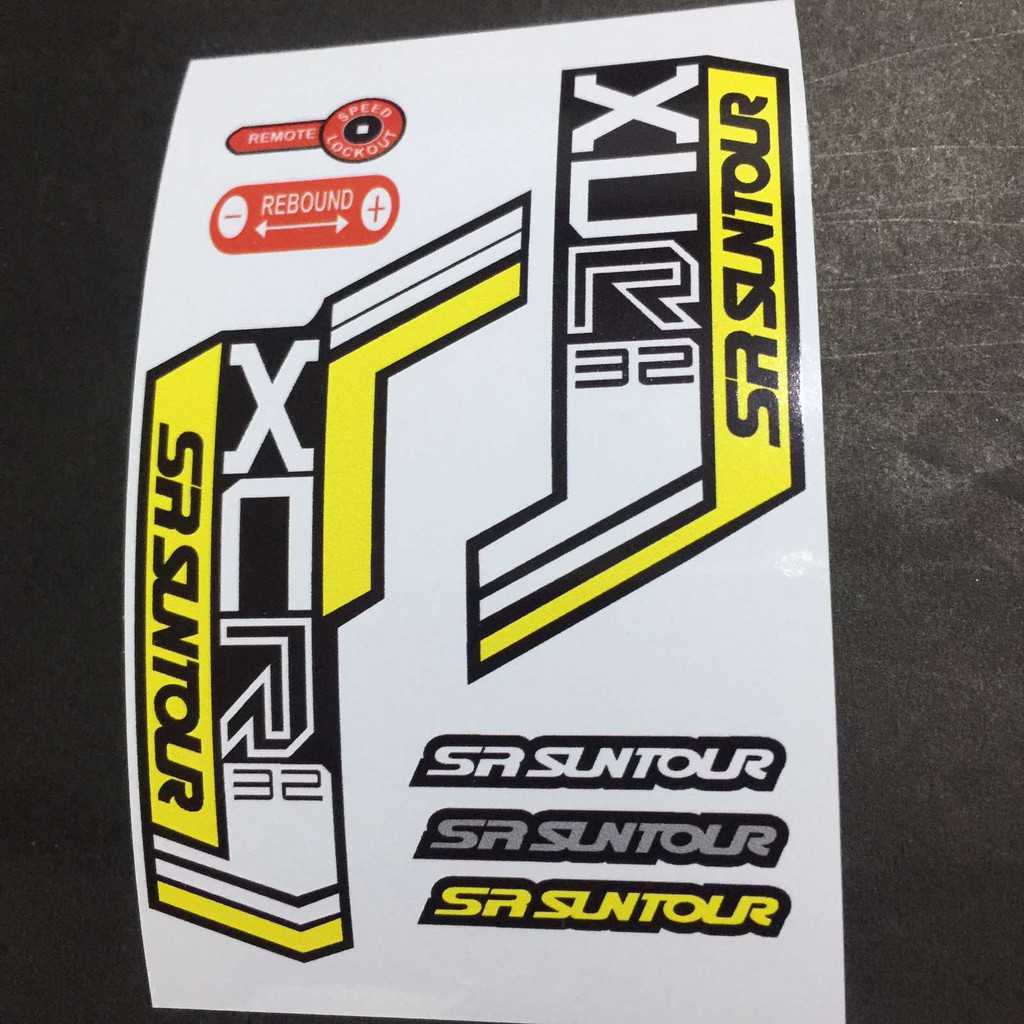 Sr Suntour Xcr Customize Color Fork Decals Bike Sticker Fork With Gloss Laminate