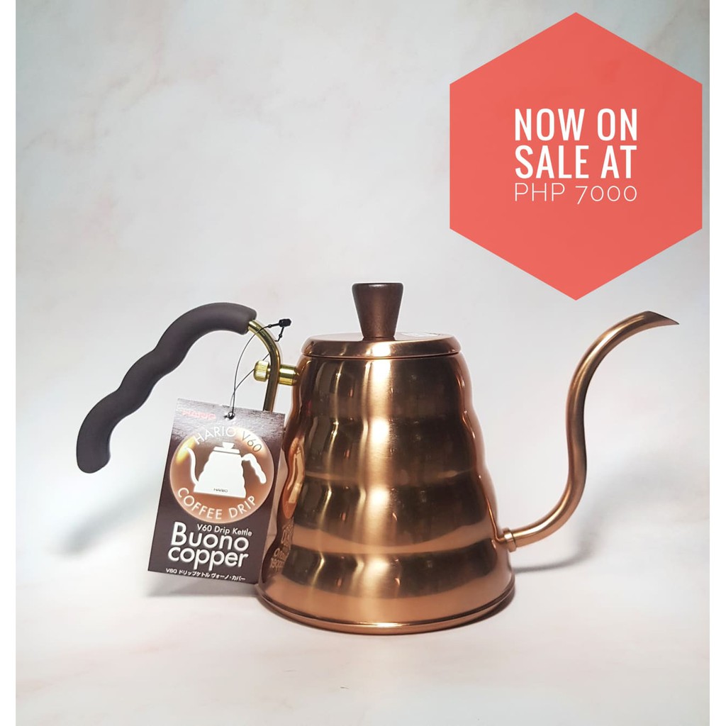 Hario VKBN-90CP Buono Drip Kettle, Copper