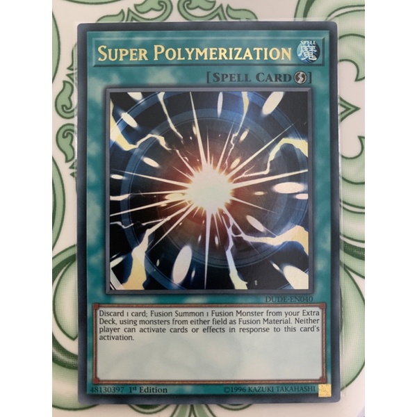 Yugioh! Dudeen040 Super Polymerization Ultra Rare Shopee Philippines
