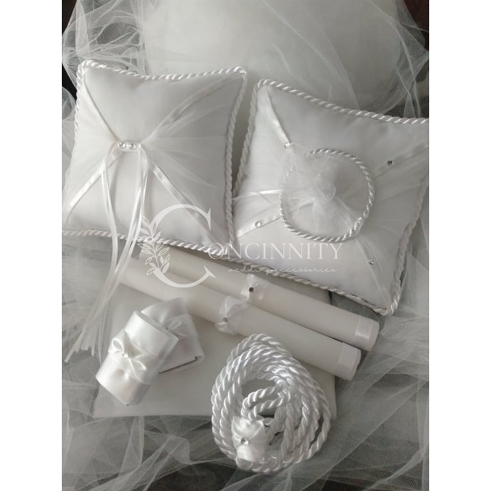 Minimalist Wedding Essentials / Accessories Set (Pillow Aras Rings