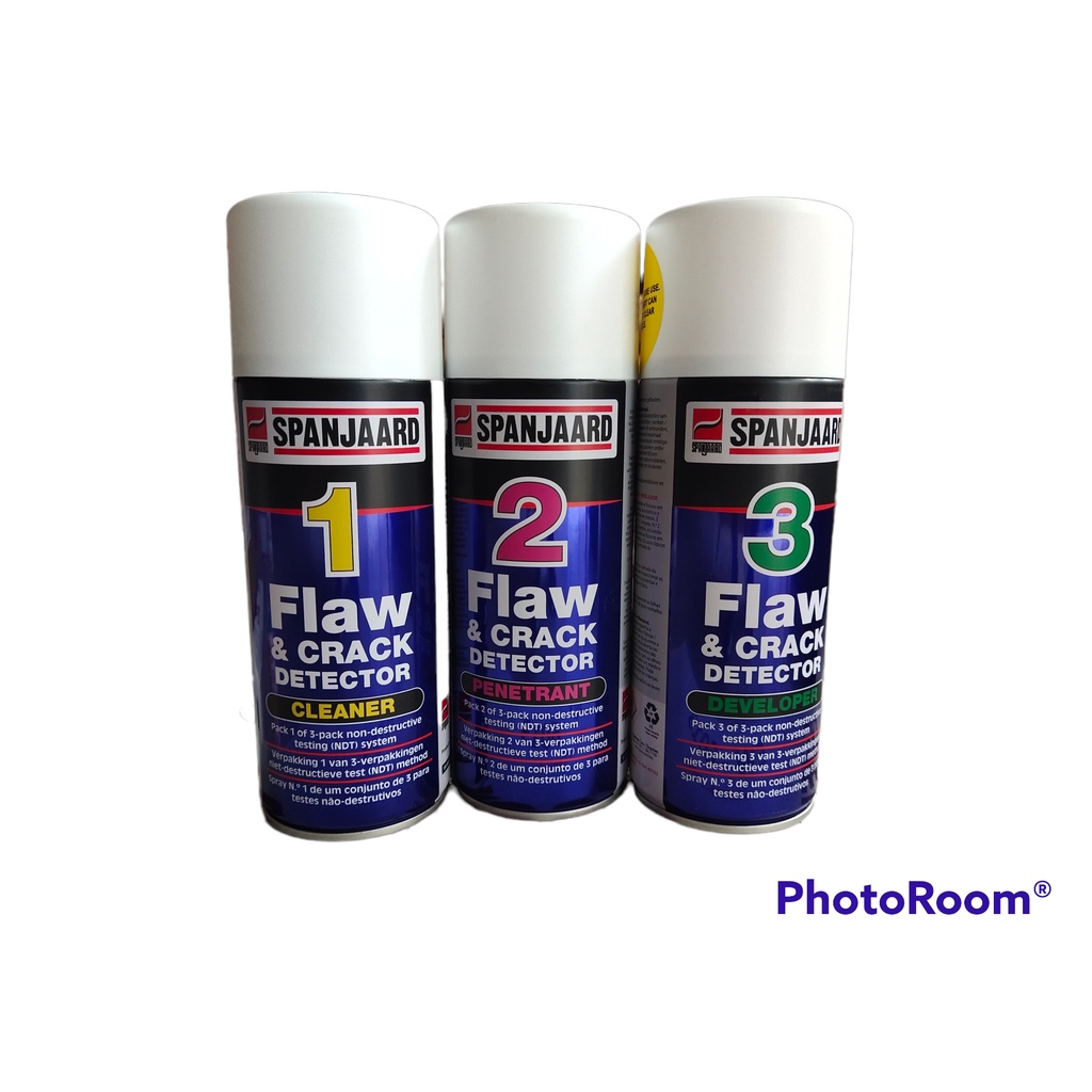 Spanjaard Flaw & Crack Detector , Cleaner/ & Developer(Set of