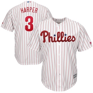 Men's Philadelphia Phillies Bryce Harper #3 Nike White&Red Home