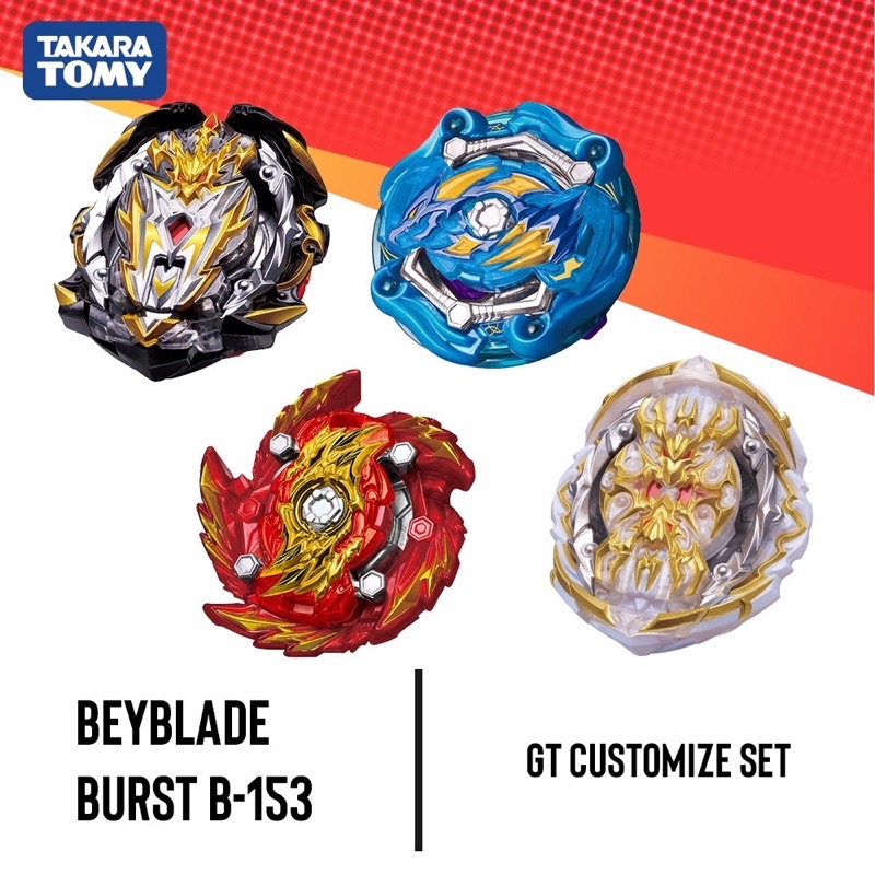 Beyblade Burst B-153 GT Customize Set =4 Pieces 1 No | Shopee Philippines
