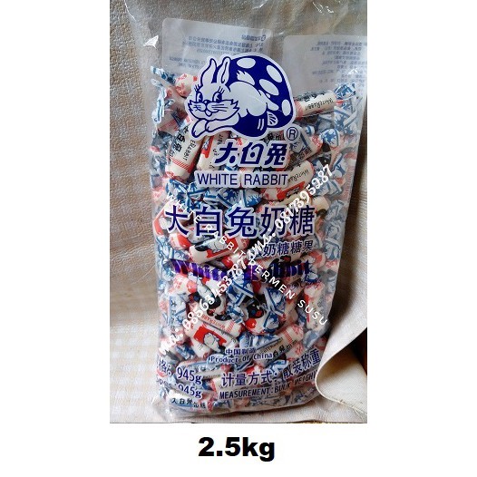 2.5kg Largest White Rabbit Milk Candy | Shopee Philippines