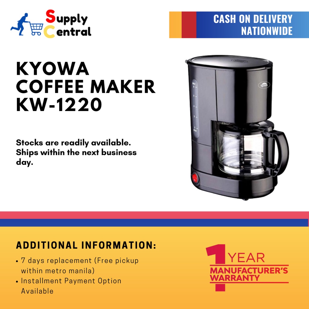 Kyowa Coffee Maker KW1220 (Supply Central) Shopee Philippines