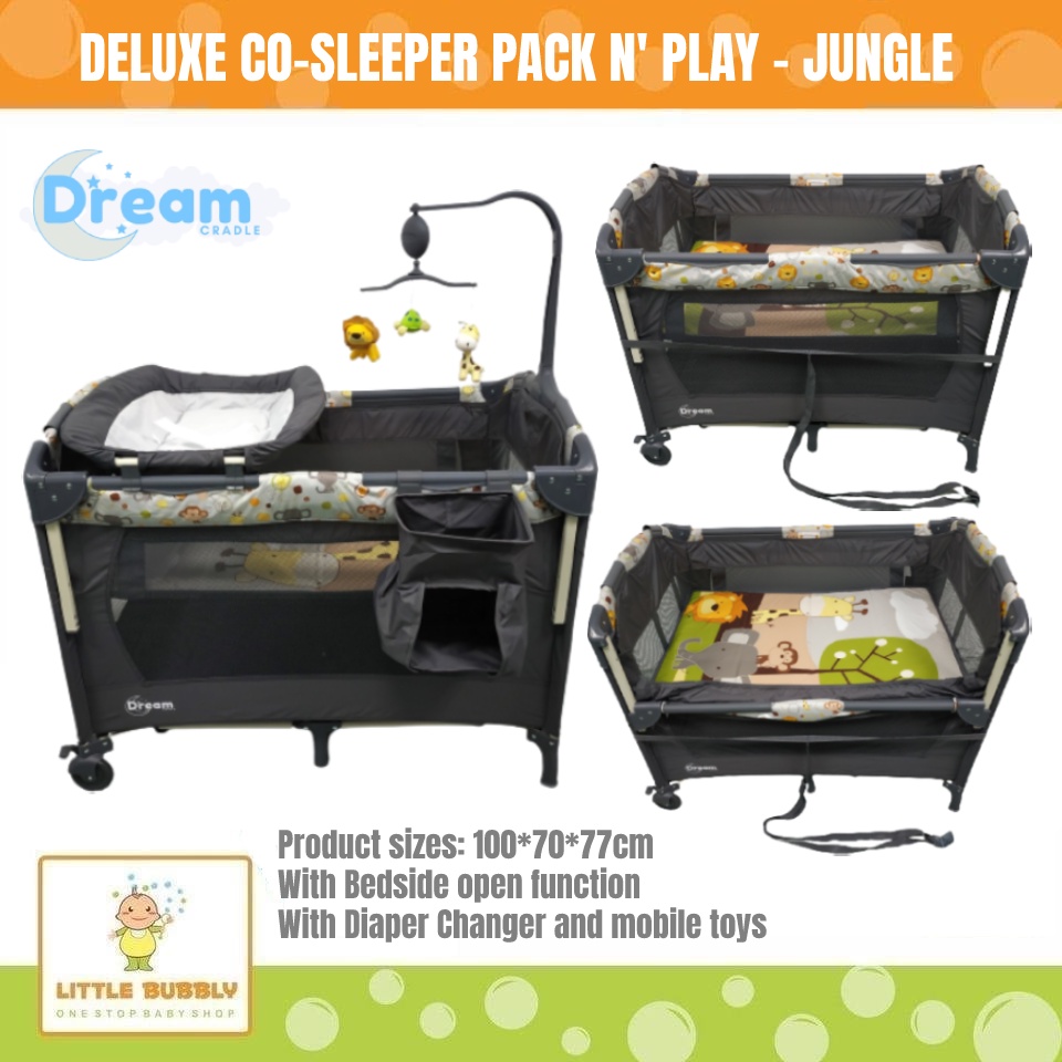 BEST SELLER BABY Pack N Play on the Go Crib Co Sleeper JUNGLE Shopee