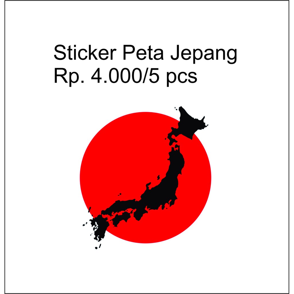 Cutting Sticker Map Japan (5Pcs) | Shopee Philippines