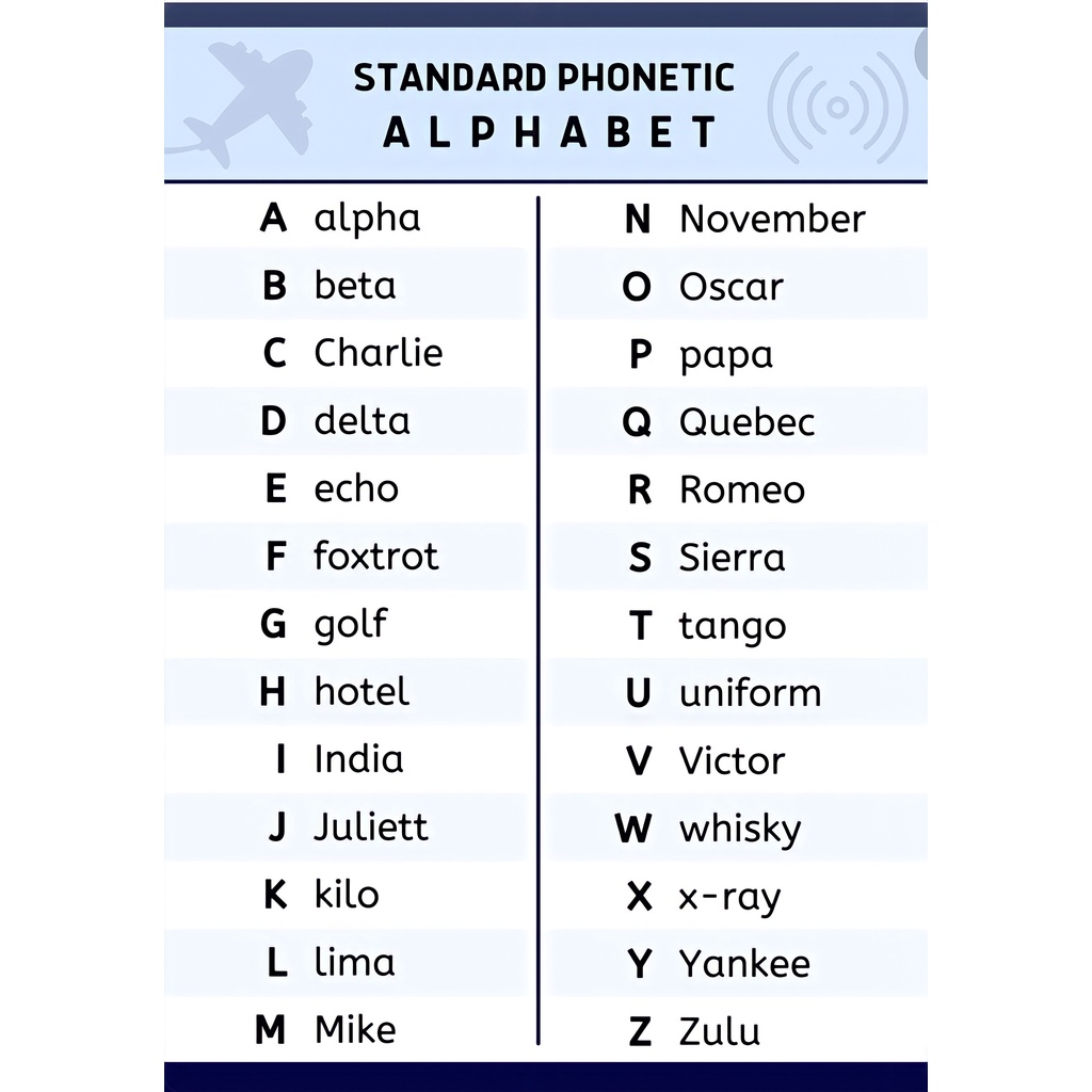 Standard Phonetic Alphabet, Educational Laminated Charts for kids ...
