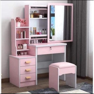Vanity Dresser with Mirror and Chair WITH OUT LED LIGHT Shopee