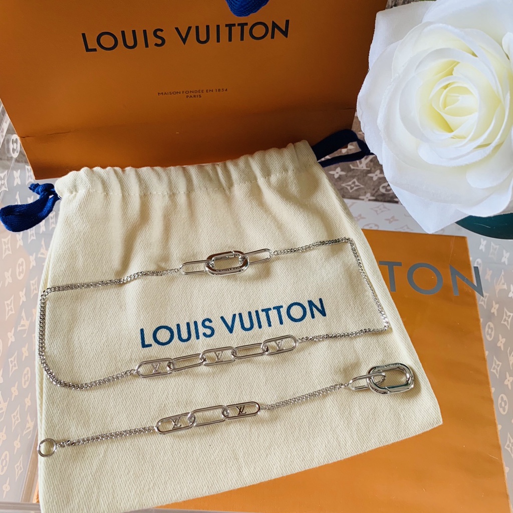 Original Louis Vuitton LV Mini Signature Chain Necklace Bracelets For Men  And Women Jewelry