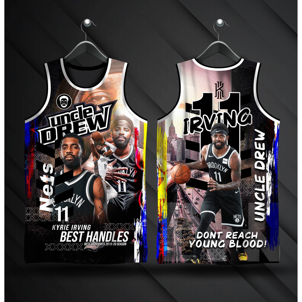 Kyrie Irving Uncle Drew Jersey IRVING 11 Brooklyn Nets Jersey Full Sublimation Jersey