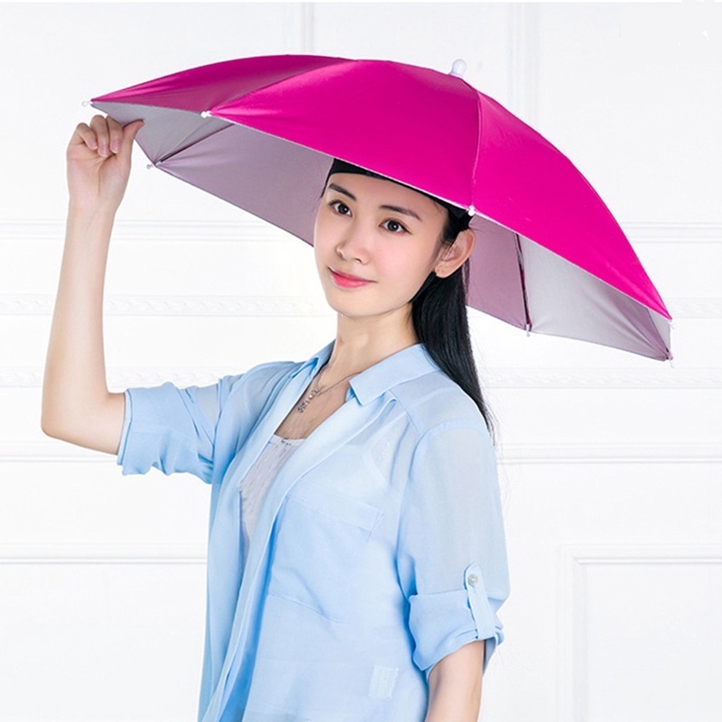 Umbrella Hat head umbrella for adults automatic Golf head umbrella free