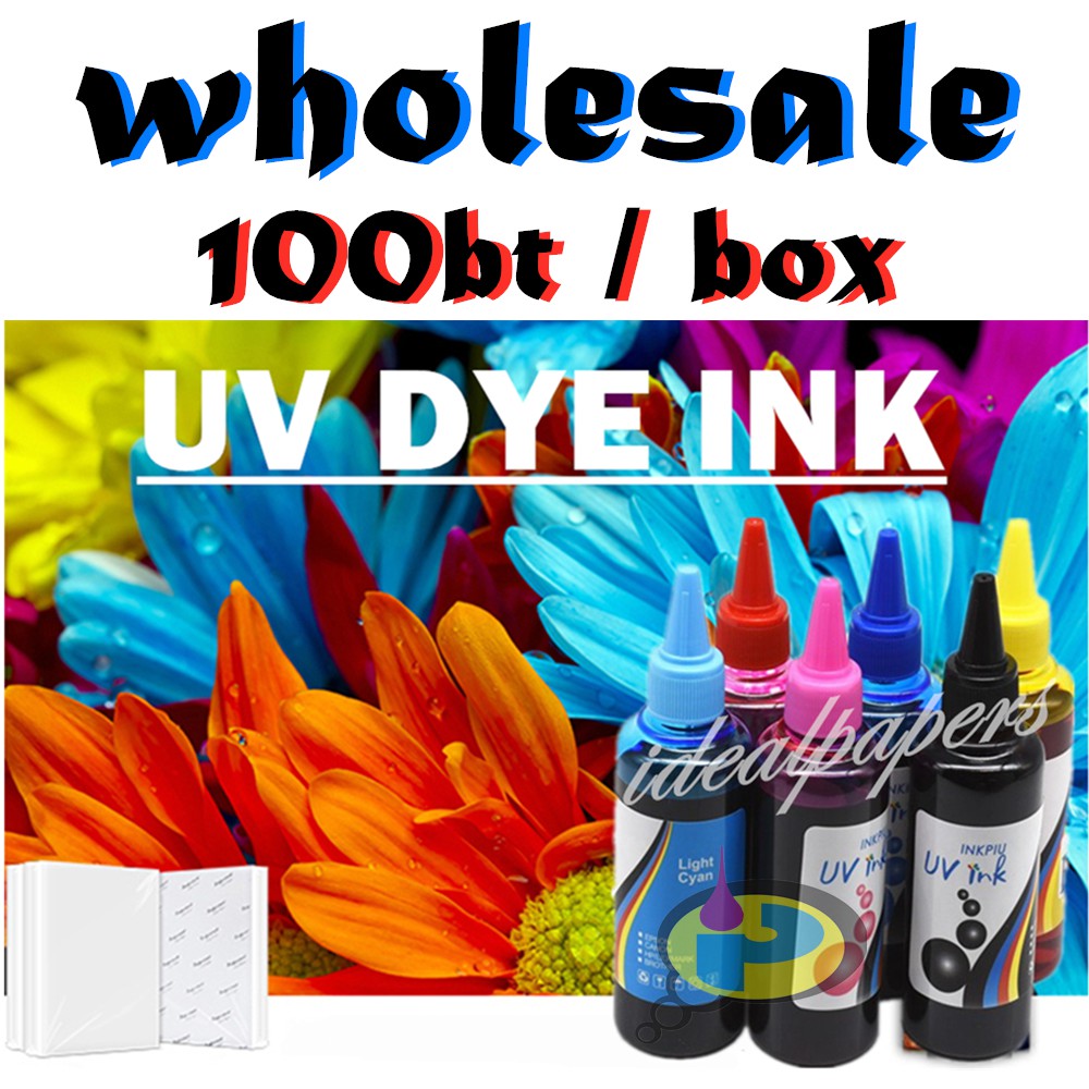 100 Bt Box Inkpiu UV Dye Ink 100ml Universal Printer Ink Shopee