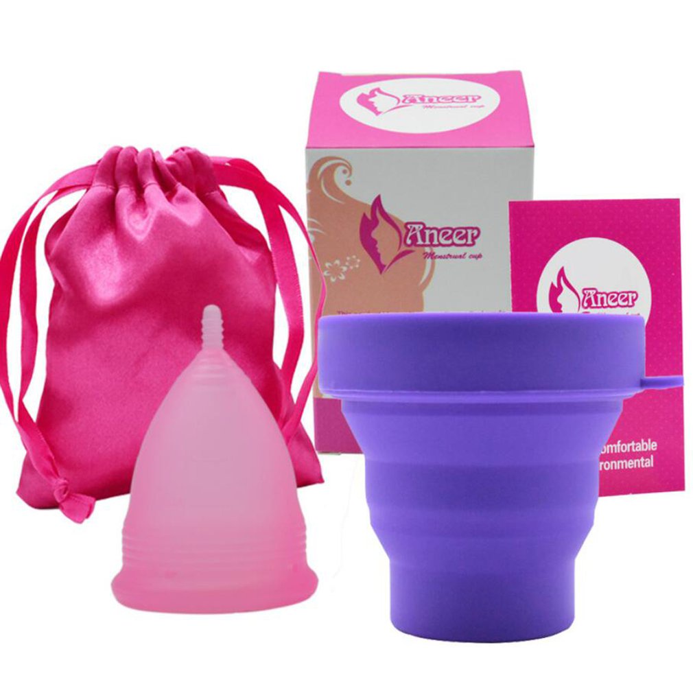 aON4 Silicone Menstrual Cup women Lady menstrual period cup Coppetta ...