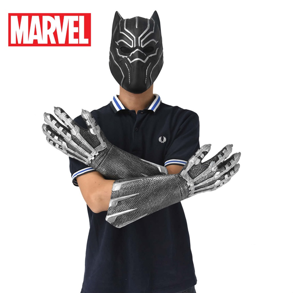 Black Panther Mask Black Panther Gloves Anime Latex Mask Marvel Hero