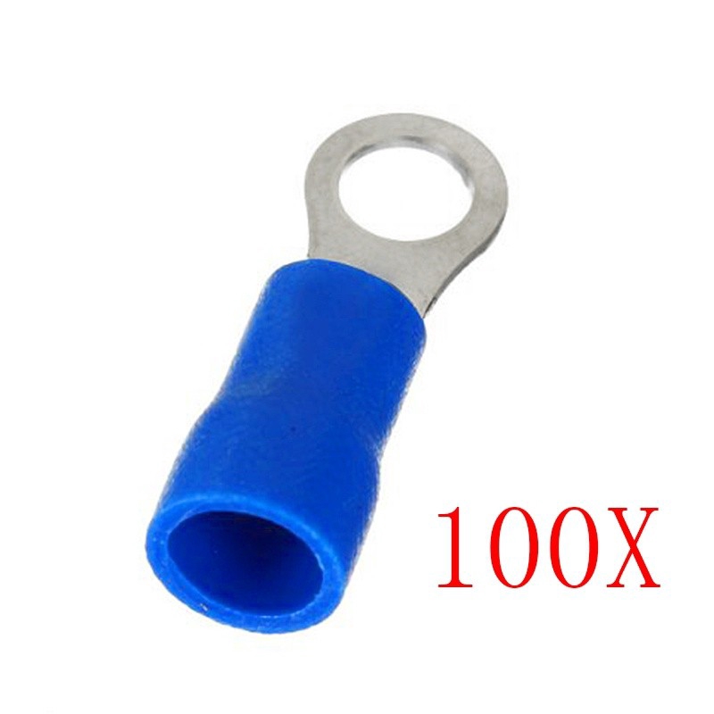 100PCS New Ring Ground Wire Connector Electrical Crimp Terminal 14
