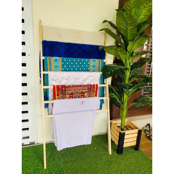 4 LAYER Multi-Purpose Ladder Rack/Towel Rack/Sejadah/Prayer Cloth ...