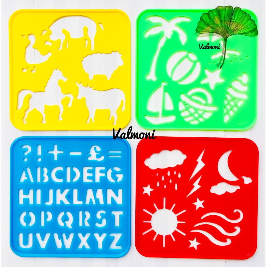 VMI#379 Letters, Numbers, and Art Stencil Set for Kids | Shopee Philippines