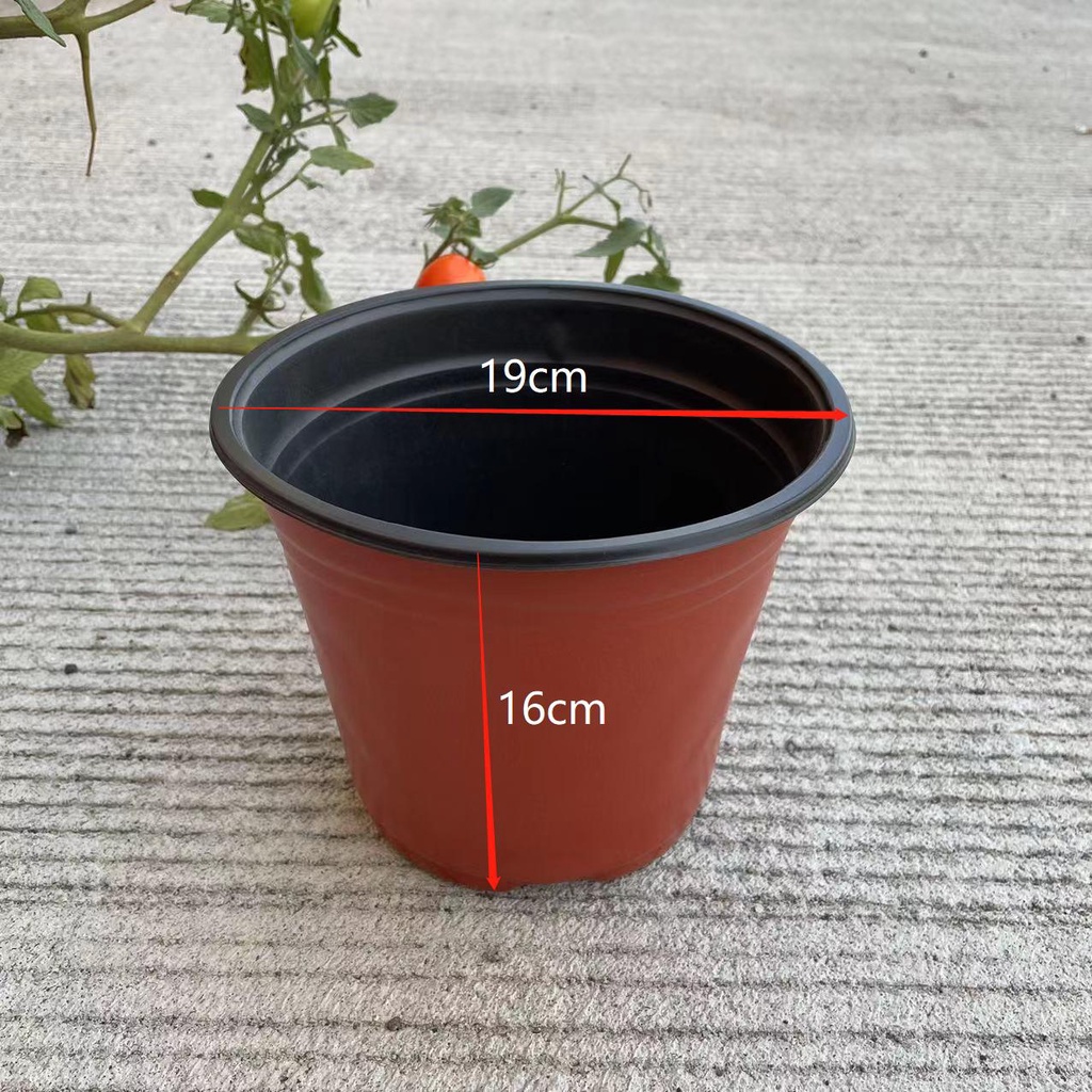 M&A PHC 10pcs(17cm24cm) PVC Soft Pots/ Plastics Pots/ Terracota Soft