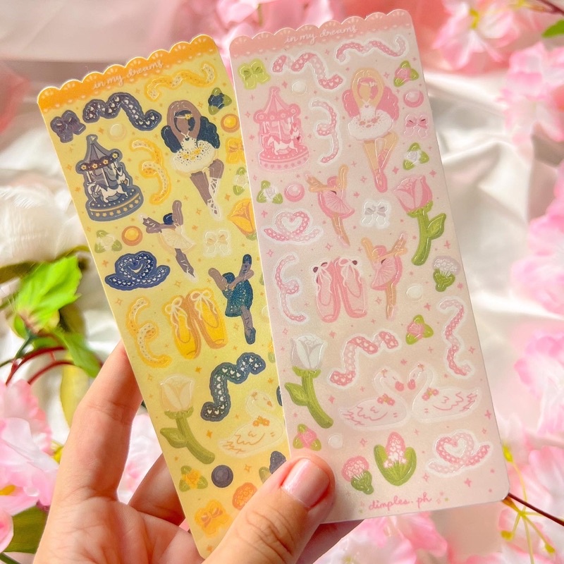 ෆ ꒱ ⋯ `in my dreams’ — ballet illustrated sticker sheets ∿ dimples.ph ...