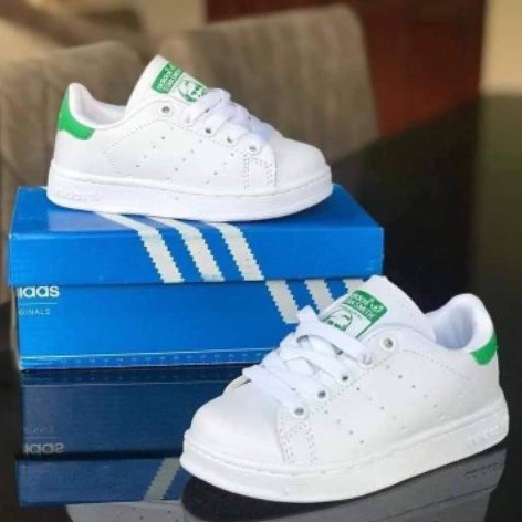 New Stely Adidas Stan Smith Kids White Shoes 24 35size 161 Shopee Philippines