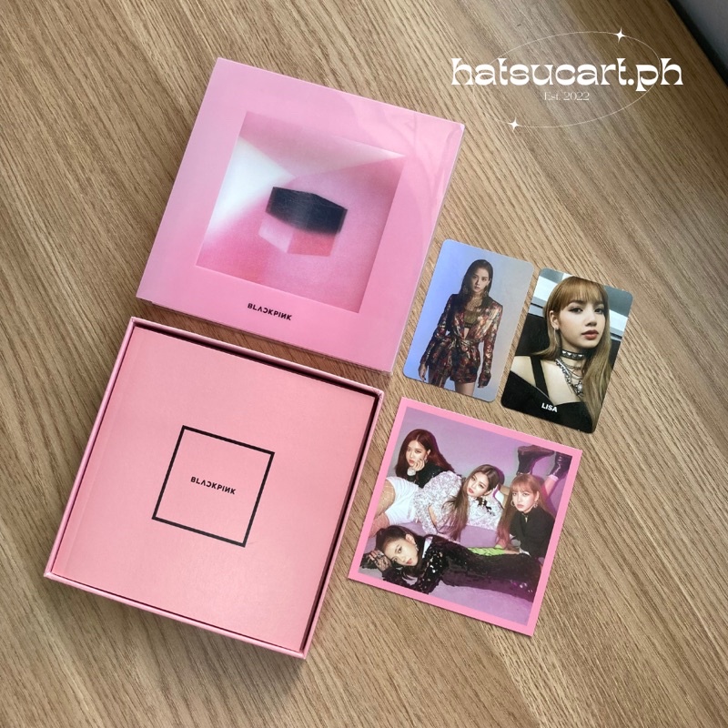 Blackpink Square Up Unsealed Album With Lisa And Jisoo Photocards Pink Ver Shopee Philippines 