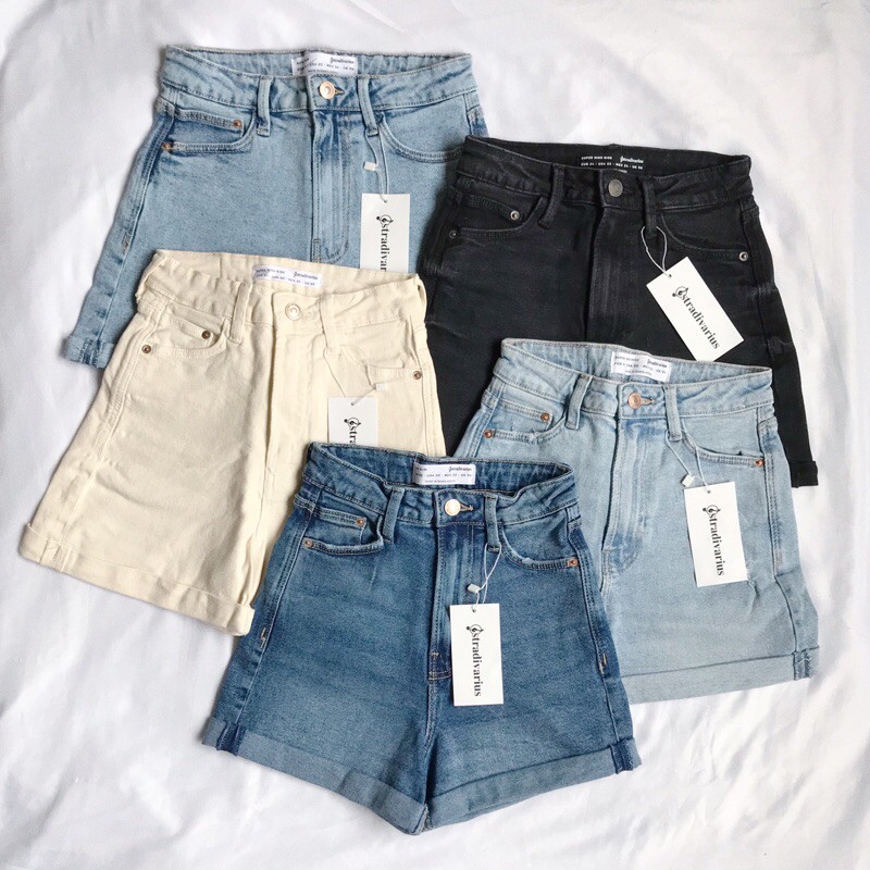 Short mom fit online stradivarius