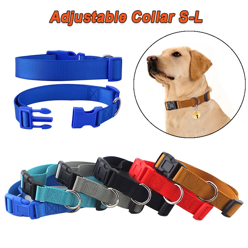 S/M/L Adjustable Big Dog Collar For Small Medium Large Dogs Neck Strap
