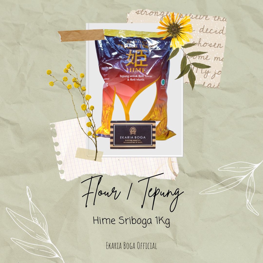 FLOUR FLOUR FLOUR | Wheat Flour | HIME | SRIBOGAHIME 1KG | Shopee ...